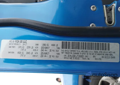 2018 Jeep Compass Latitude Fwd из США, поврежденный, VIN 3C4NJCBB1JT193833